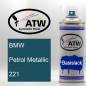 Preview: BMW, Petrol Metallic, 221: 400ml Sprühdose, von ATW Autoteile West.